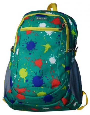 Рюкзак подростковый BEIFA с эргономичной спинкой 47х33х17 см, зеленый