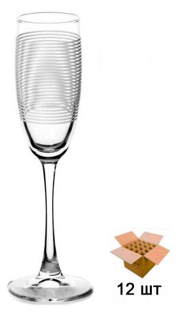 Набор бокалов для шампанского Pasabahce Lotta, 175 мл, 12 шт