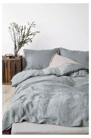 Комплект постельного белья Capriccio Silver, 2-спальный, жатка, наволочки 50х70 см
