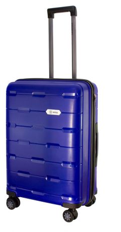 Чемодан пластиковый Proffi Travel, синий, 64 см