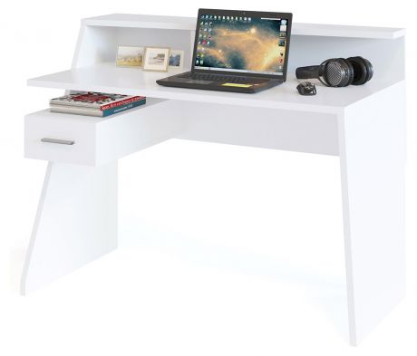 Стол компьютерный КСТ-108, белый