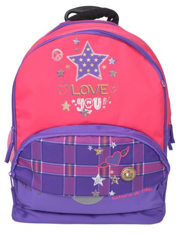 Рюкзак детский, Love you, фиолетово-розовый