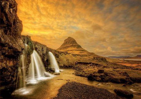 Пазл Водопад Киркьюфетльсфос Исландия Educa 1000 деталей