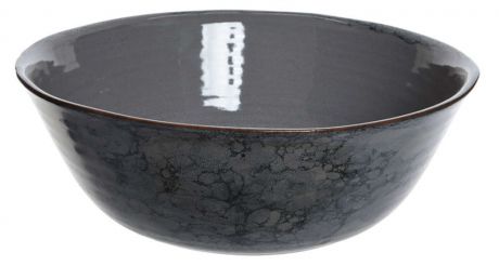 Салатник керамический, серый, 30х10 см