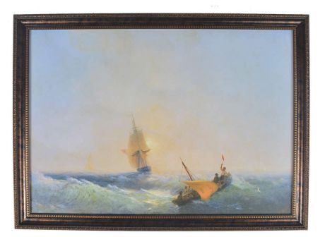 Картина «Айвазовский. Спасающиеся от кораблекрушения», 50х70 см