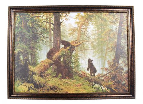 Картина «Шишкин. Утро в сосновом лесу», 50х70 см