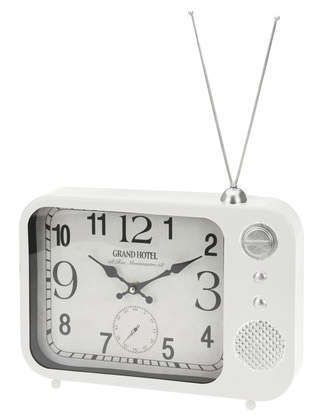 Часы настольные «Ретро радио», белые, 33x24x5,5 см