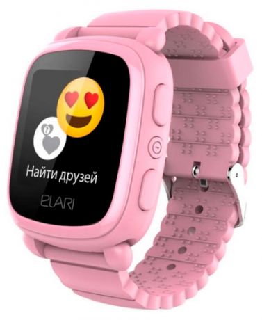 Часы детские Elari Kid Phone 2 с GPS трекером, розовые