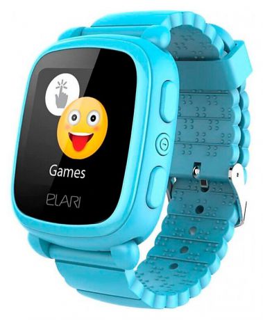 Часы детские Elari Kid Phone 2 с GPS трекером, голубые