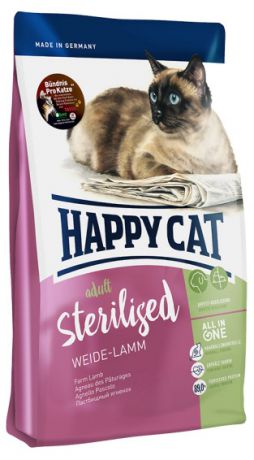 Сухой корм для кошек Happy Cat, Sterilised c ягненком, 1.4 кг