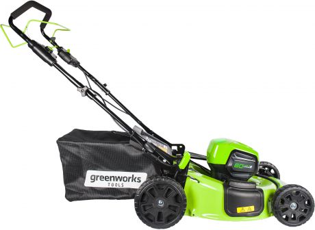 Аккумуляторная газонокосилка Greenworks Gd60lm51spk4 (2505607ub)