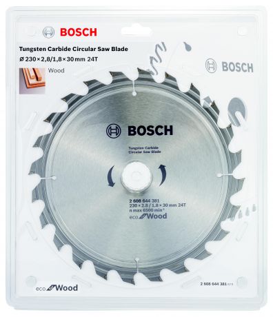 Диск пильный твердосплавный Bosch Eco wo 230x30-24t (2.608.644.381)