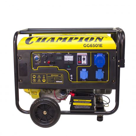 Бензиновый генератор Champion Gg6501e + ats