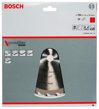 Диск пильный твердосплавный Bosch 2608640795