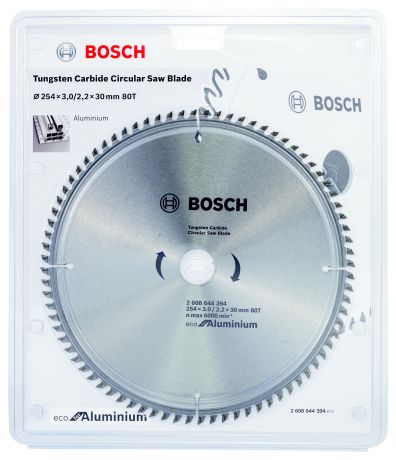 Диск пильный твердосплавный Bosch Eco al 254x30-80t (2.608.644.394)