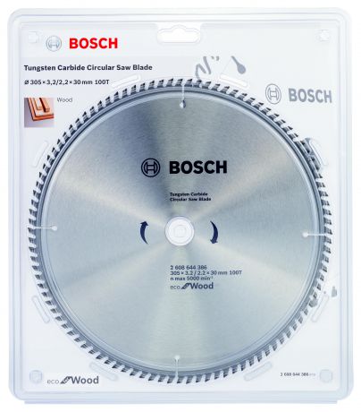 Диск пильный твердосплавный Bosch Eco wo 305x30-100t (2.608.644.386)