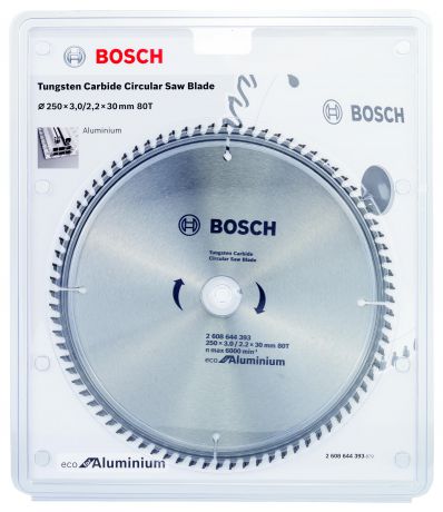 Диск пильный твердосплавный Bosch Eco al 250x30-80t (2.608.644.393)