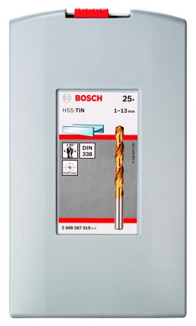 Набор сверл Bosch Probox hss-tin 25 шт. (2.608.587.019)