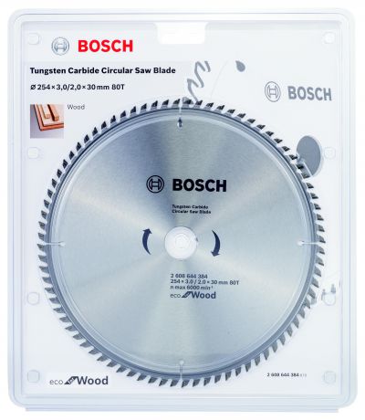 Диск пильный твердосплавный Bosch Eco wo 254x30-80t (2.608.644.384)