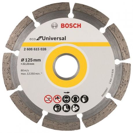 Круг алмазный Bosch Eco universal Ф125-22мм 10шт. (2.608.615.041)