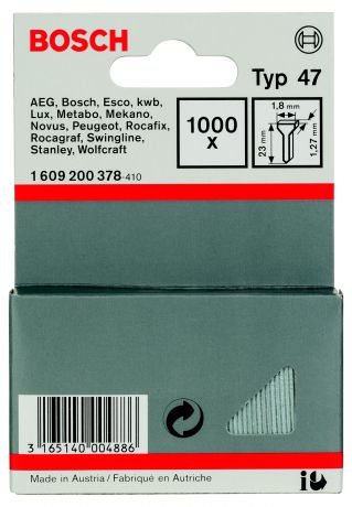 Гвозди для степлера Bosch 1609200378