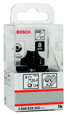 Фреза Bosch профильная e 6.3/14.3/8 (2.608.628.355)