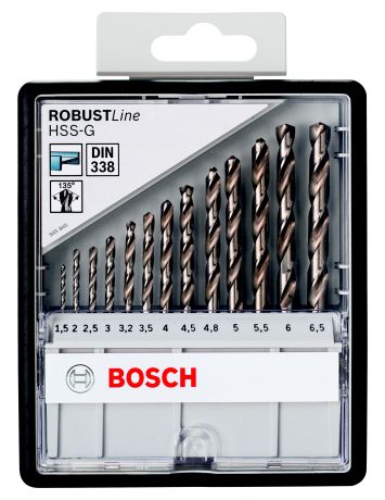 Набор сверл Bosch Robust line hss-g 13 шт. (2.607.010.538)