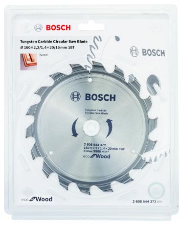 Диск пильный твердосплавный Bosch Eco wo 160x20-18t (2.608.644.372)