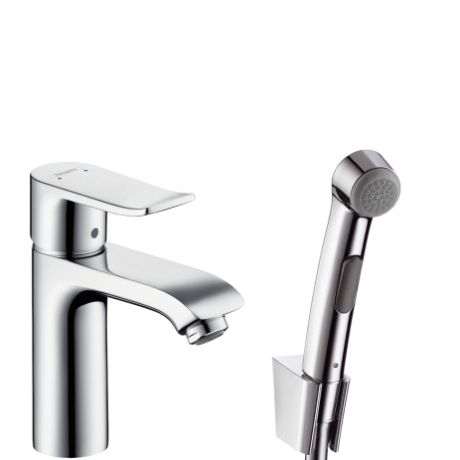 Смеситель для раковины с гигиеническим душем Hansgrohe Metris 31285000