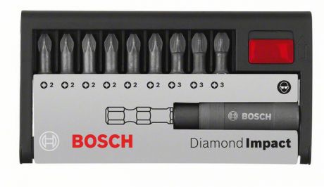 Набор бит Bosch Diamond impact pz, 10 предметов (2.608.522.065)