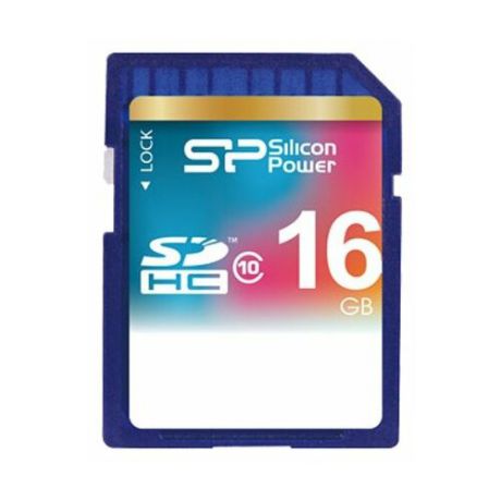 Карта памяти Silicon Power SDHC Card 16GB Class 10