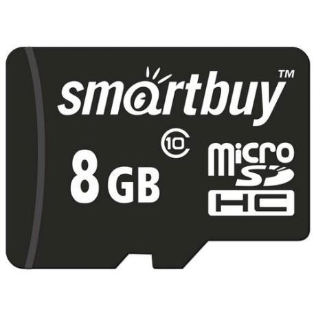 Карта памяти SmartBuy microSDHC Class 10 8GB + SD adapter