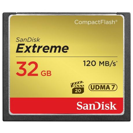 Карта памяти SanDisk Extreme CompactFlash 120MB/s 32GB