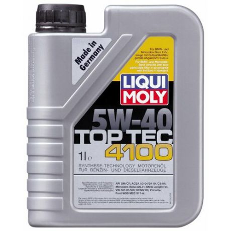 Моторное масло LIQUI MOLY Top Tec 4100 5W-40 1 л