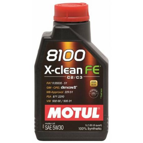 Моторное масло Motul 8100 X-clean FE 5W30 1 л