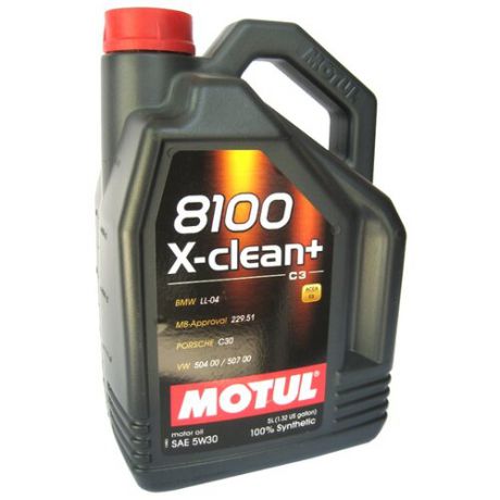 Моторное масло Motul 8100 X-clean+ 5W30 5 л