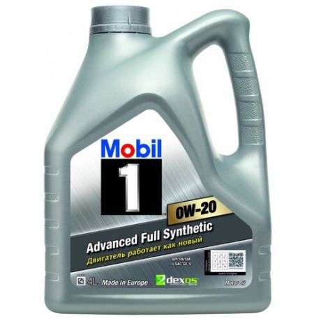 Моторное масло MOBIL 1 0W-20 4 л