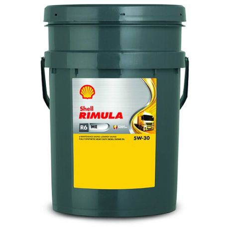 Моторное масло SHELL Rimula R6 ME 5W-30 20 л