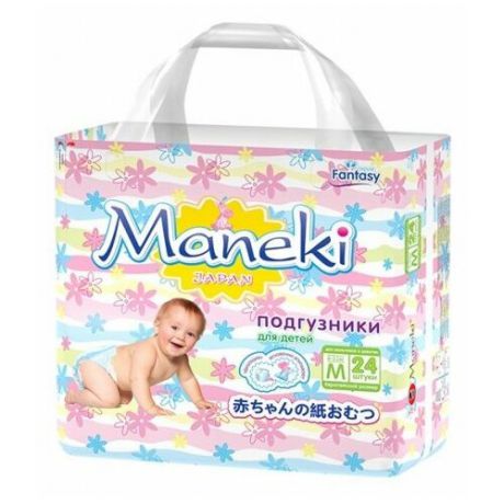 Maneki подгузники Fantasy M (6-11 кг) 24 шт.