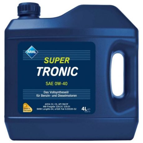 Моторное масло ARAL Super Tronic SAE 0W-40 4 л
