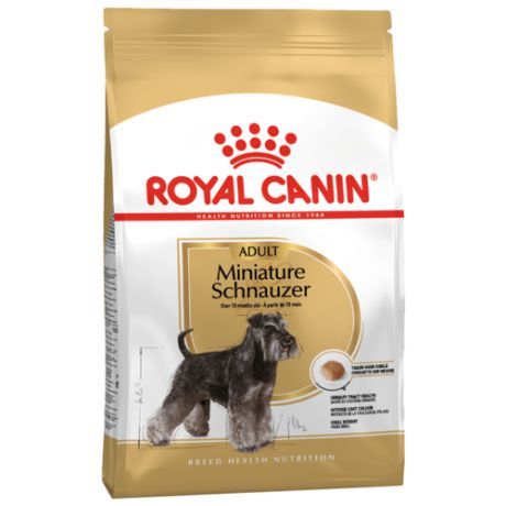 Сухой корм для собак Royal Canin цвергшнауцер для профилактики МКБ, для здоровья кожи и шерсти 3 кг (для мелких пород)