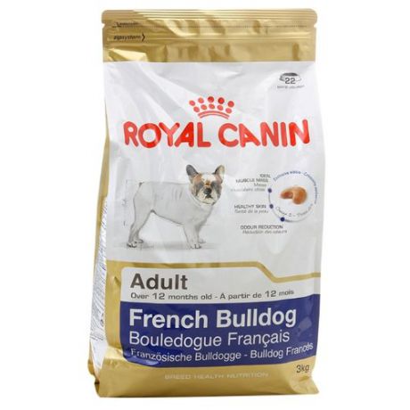 Сухой корм для собак Royal Canin Французский бульдог для здоровья кожи и шерсти 3 кг