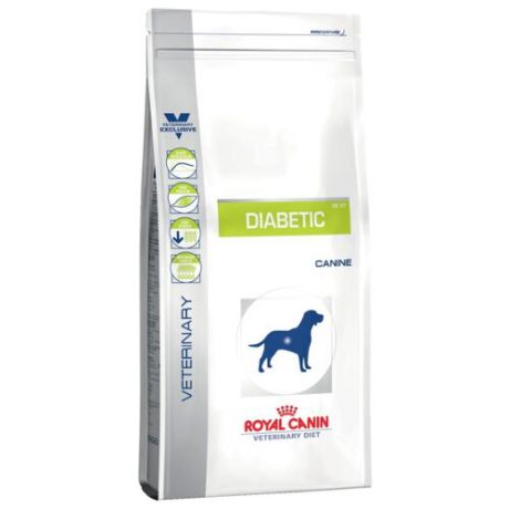 Сухой корм для собак Royal Canin Diabetic DS37 при сахарном диабете, курица 12 кг