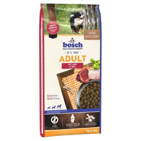 Сухой корм для собак Bosch Adult ягненок 15 кг