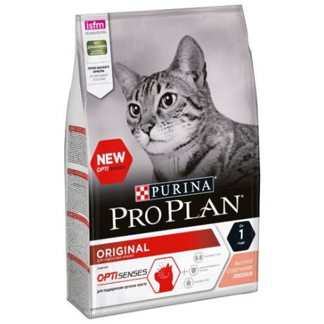 Корм для кошек Purina Pro Plan Original с лососем 3 кг