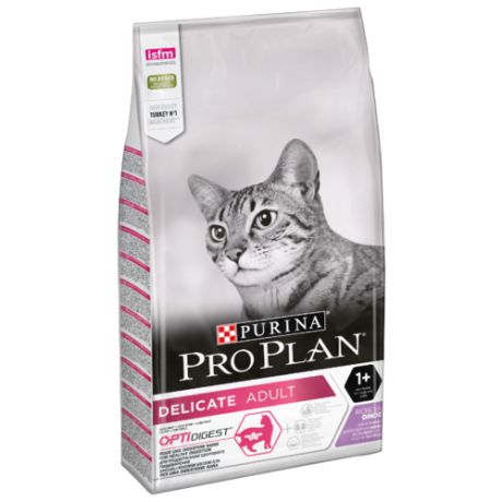 Корм для кошек Purina Pro Plan Delicate при чувствительном пищеварении, с индейкой 10 кг
