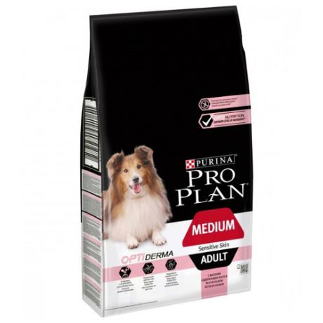 Сухой корм для собак Purina Pro Plan Optiderma для здоровья кожи и шерсти, лосось с рисом 7 кг (для средних пород)