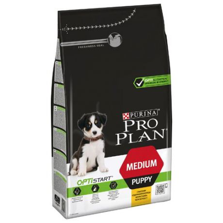 Сухой корм для щенков Purina Pro Plan Optistart курица 1.5 кг (для средних пород)