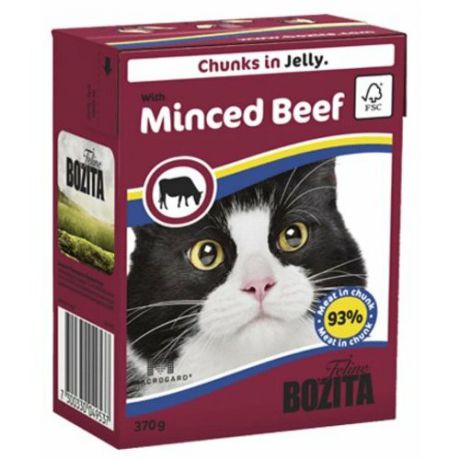 Корм для кошек Bozita мясное ассорти 370 г (кусочки в желе)