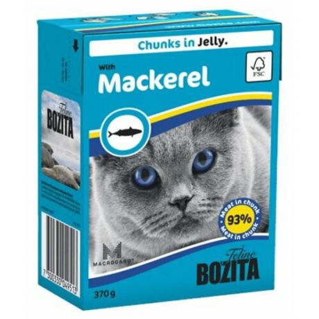 Корм для кошек Bozita со скумбрией 370 г (кусочки в желе)